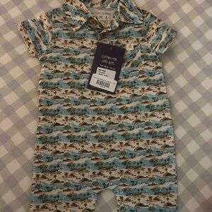 Me & Henry Tropical Print Kids Bodysuit